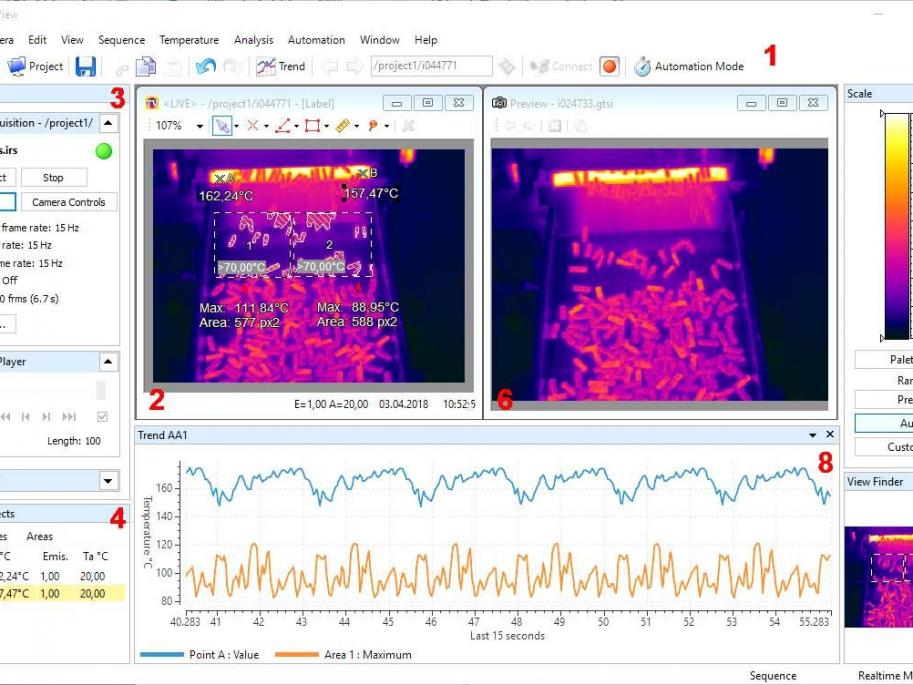 umfangreiche Automationssoftware Thermoview DP